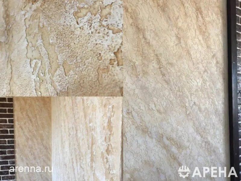 Нанесения декоративных материалов красок шёлк песок Траверти, Ялта