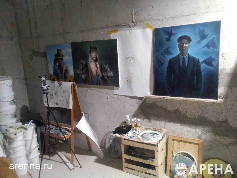 Нанесения декоративных материалов красок шёлк песок Траверти, Ялта