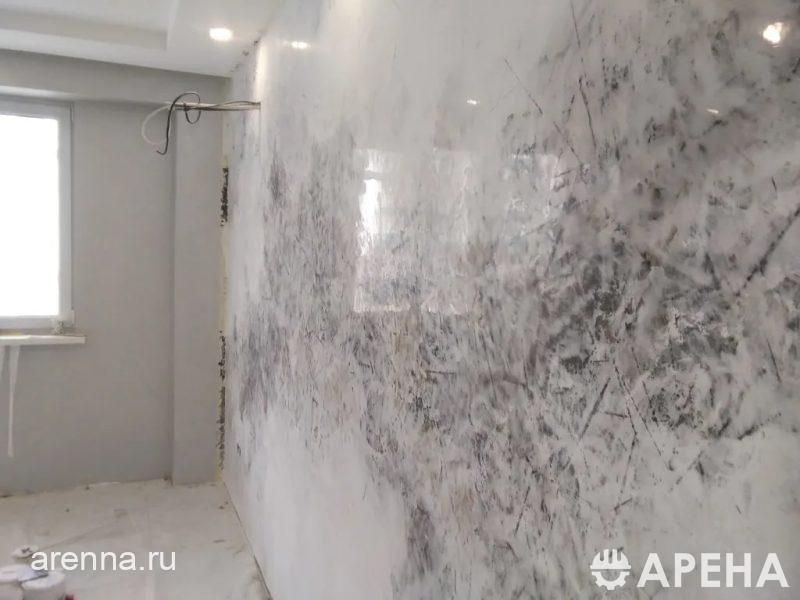 Нанесения декоративных материалов красок шёлк песок Траверти, Ялта