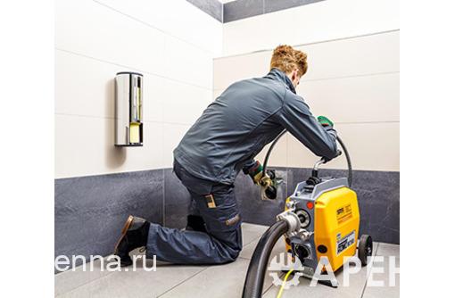 Прочистка и удаление засора труб канализации. Промывка канализационных труб