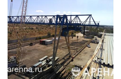 Сдача в аренду открытой площадки с козловым краном и жд веткой